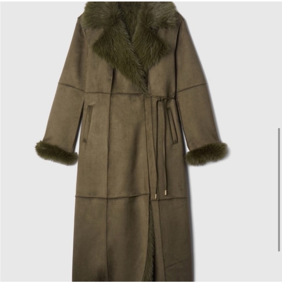 Gap × Cult Gaia Vegan Suede Wrap Coat - Picture 5 of 10